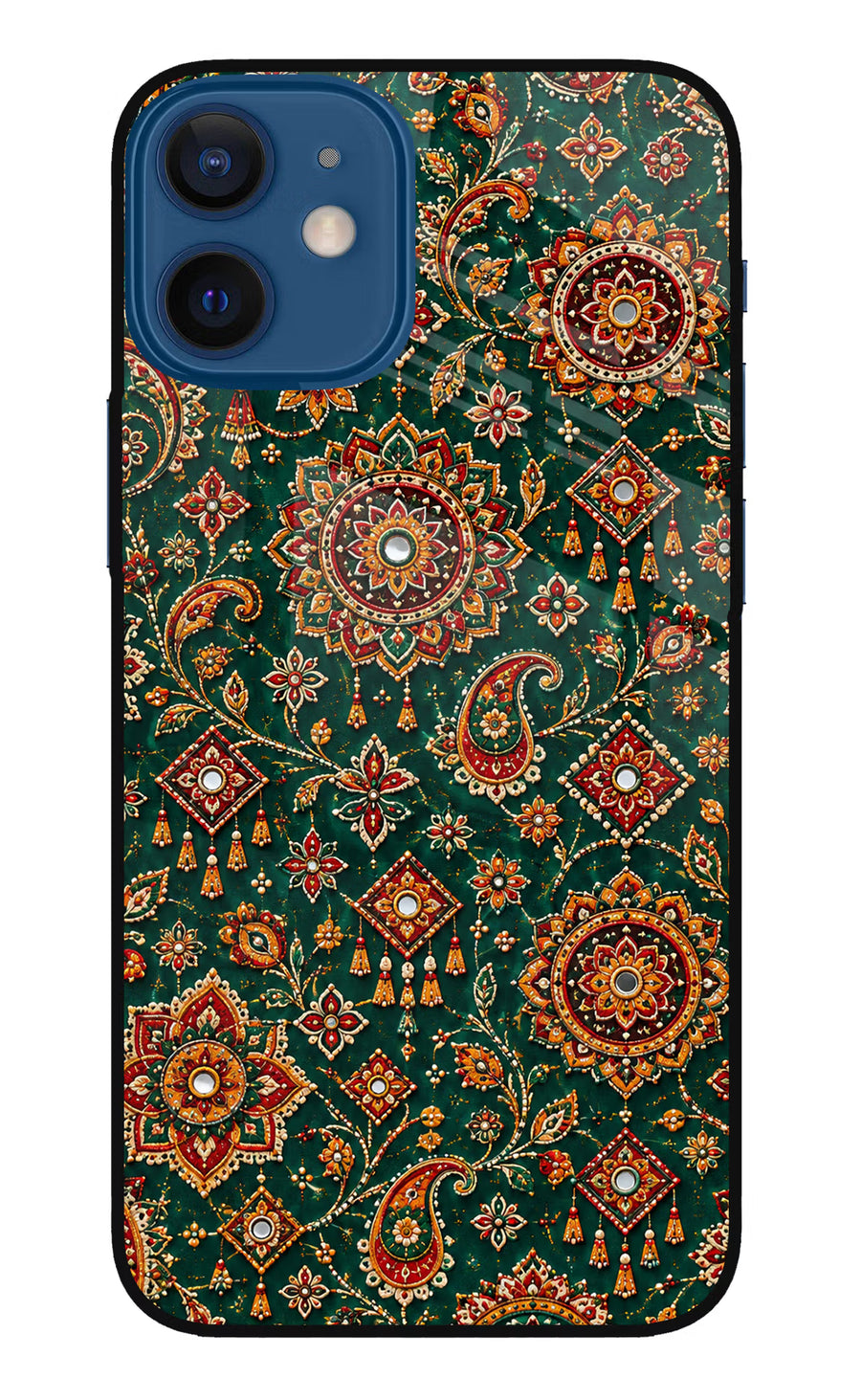 Green Pataka iPhone 12 Mini Back Cover, Metal case