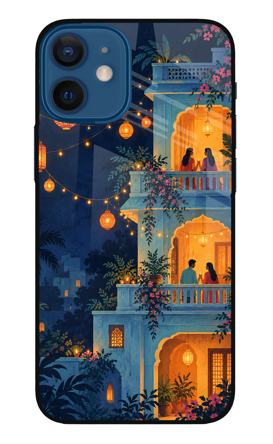 Balcony Glow iPhone 12 Mini Back Cover, Metal case