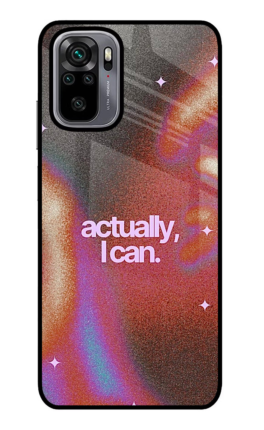 Pink Aura Redmi Note 10/10S Back Cover, Metal case