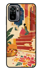 Diwali Rangoli Redmi Note 10/10S Metal Case Back Cover by Casekaro