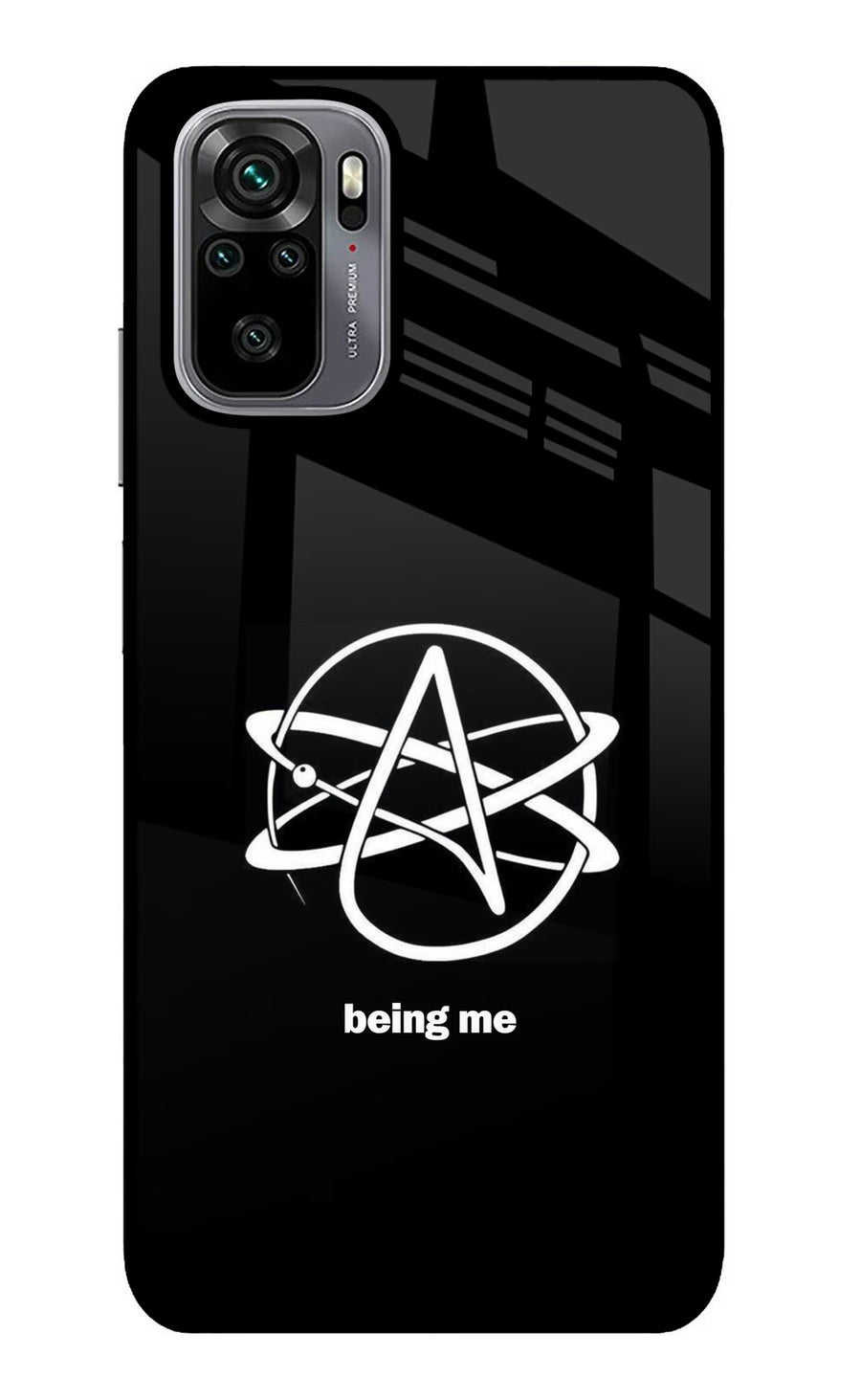 Atheist Symbol Redmi Note 10/10S Back Cover, Metal case