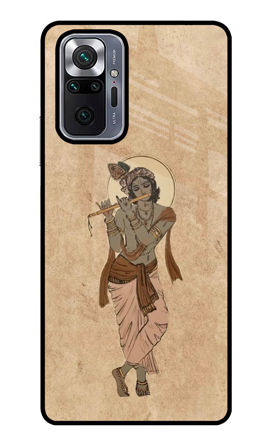 Krishna Redmi Note 10 Pro Back Cover, Metal case
