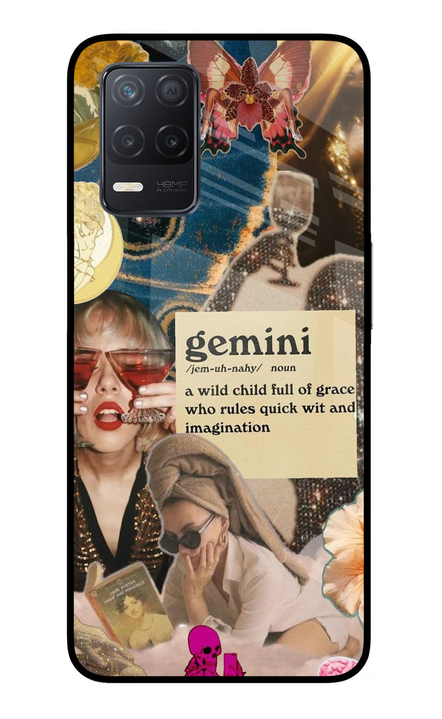 Gemini Zodiac Realme 8 5G/8s 5G Back Cover, Metal case