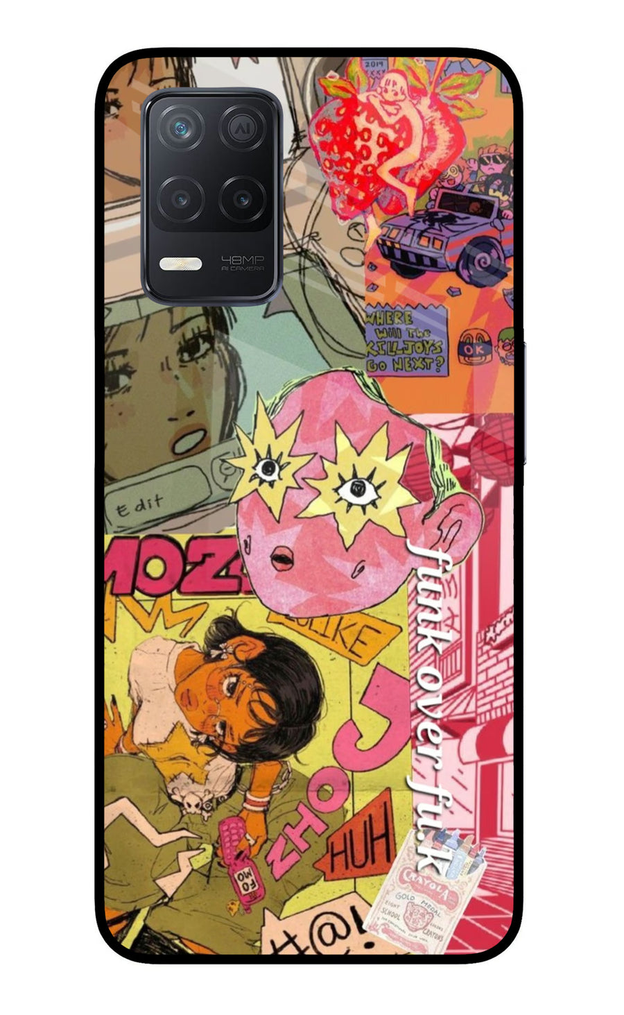 Funkover Realme 8 5G/8s 5G Back Cover, Metal case