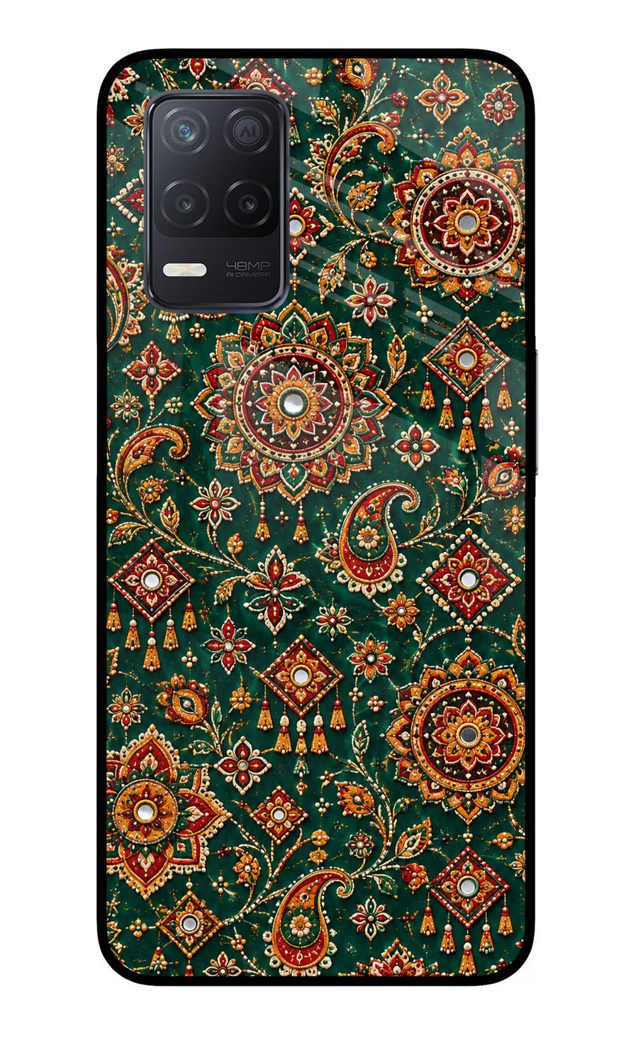 Green Pataka Realme 8 5G/8s 5G Back Cover, Metal case