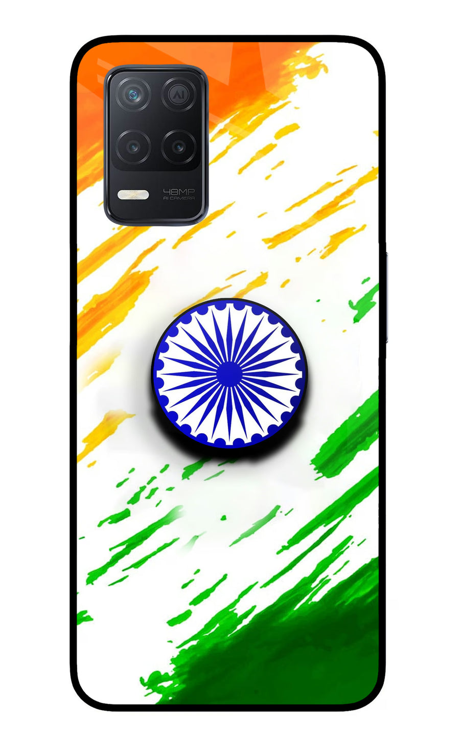 Indian Flag Ashoka Chakra Realme 8 5G/8s 5G Pop Case, Metal case