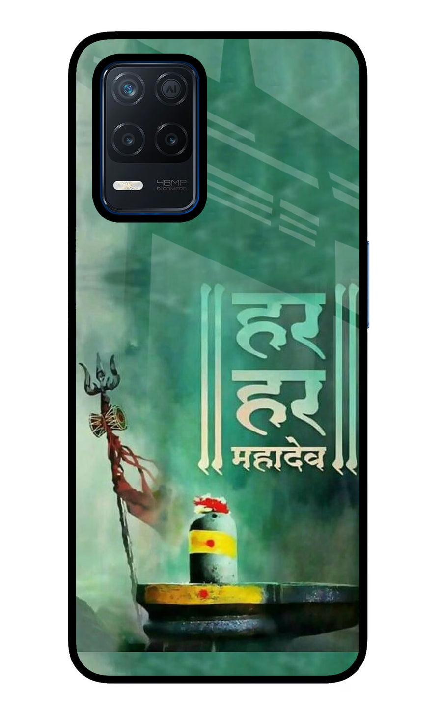 Har Har Mahadev Shivling Realme Narzo 30 5G Back Cover, Metal case