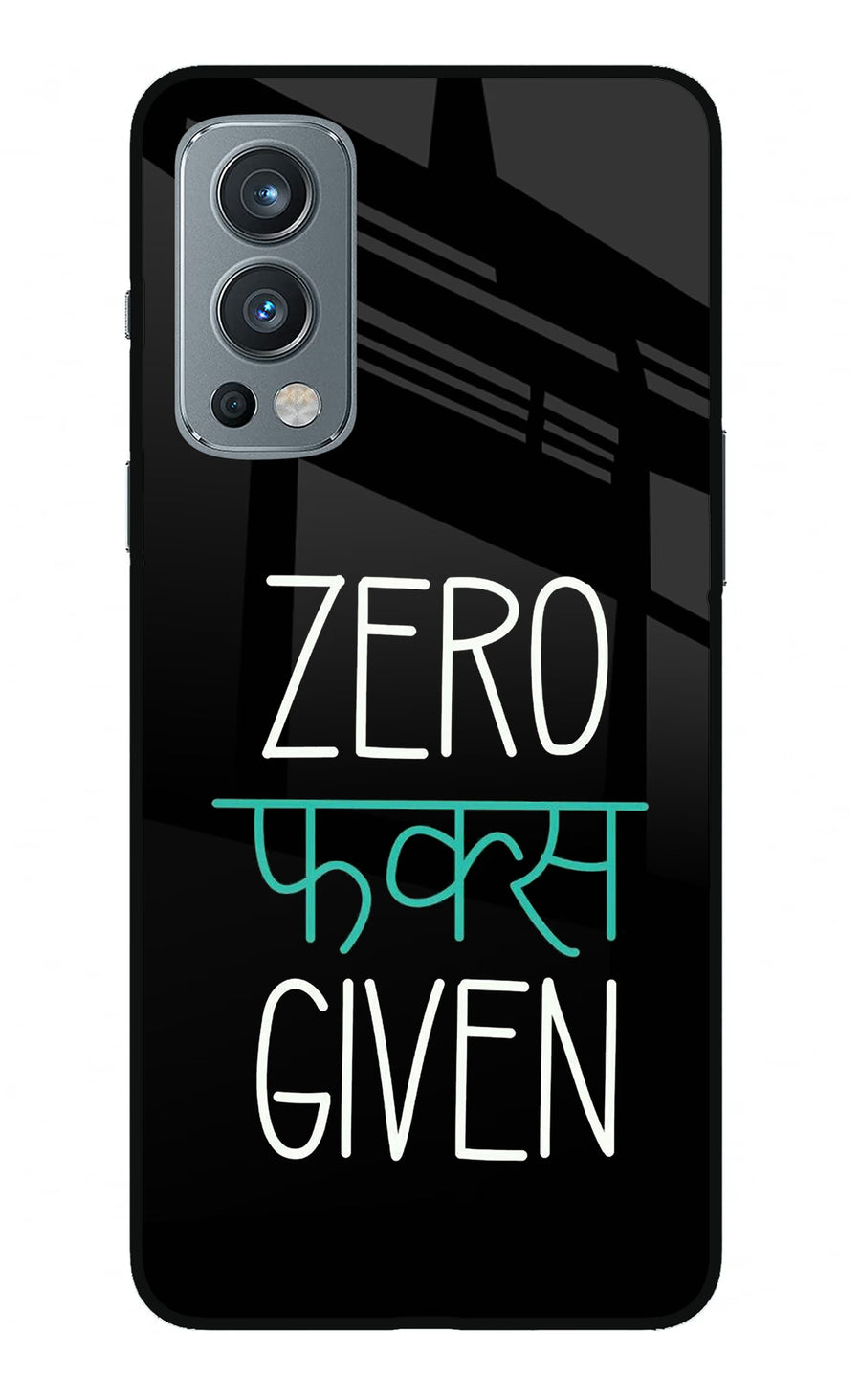 Zero Fucks Given OnePlus Nord 2 5G Back Cover, Metal case