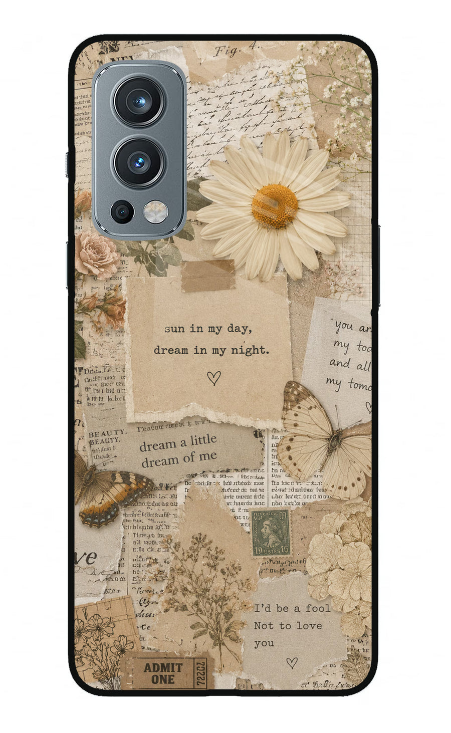 Vintage case OnePlus Nord 2 5G Back Cover, Metal case