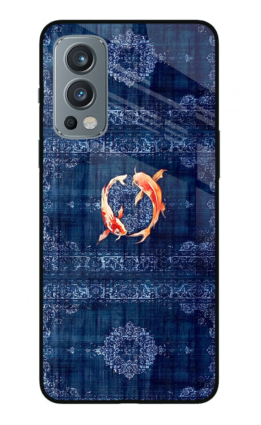 Koi Blue OnePlus Nord 2 5G Back Cover, Metal case
