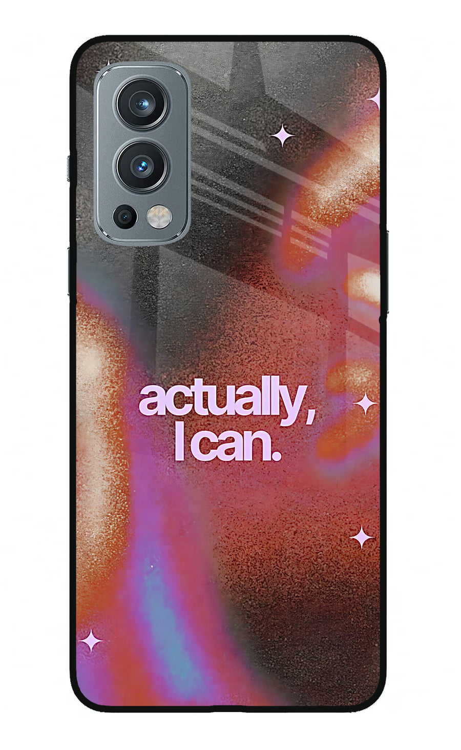 Pink Aura OnePlus Nord 2 5G Back Cover, Metal case