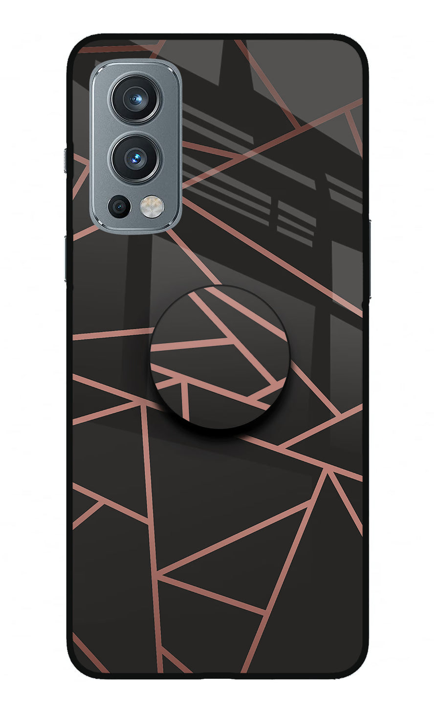 Geometric Pattern OnePlus Nord 2 5G Pop Case, Metal case