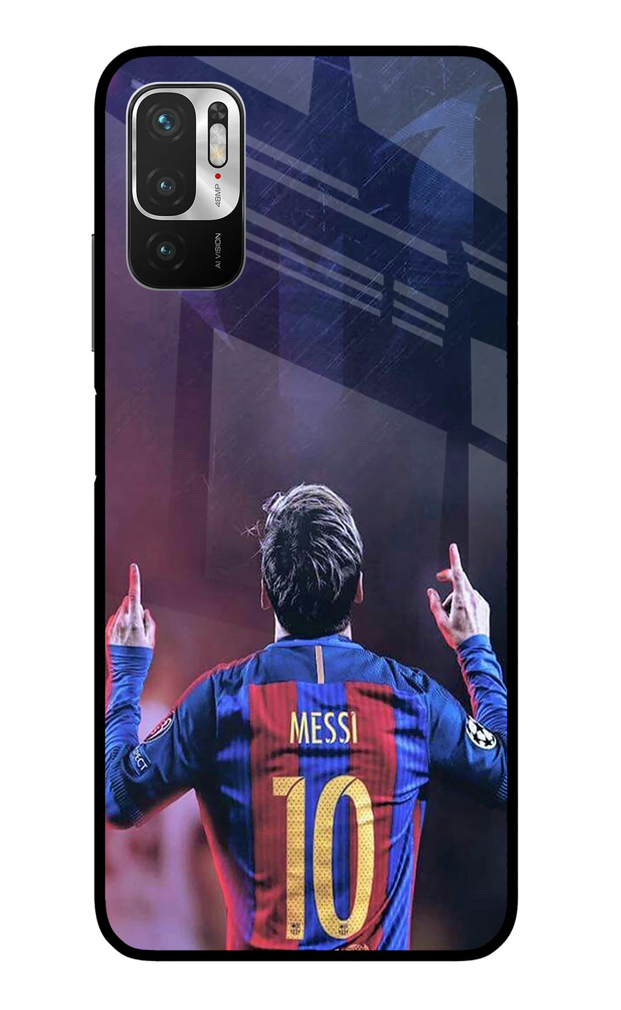 Messi Redmi Note 10T 5G Back Cover, Metal case