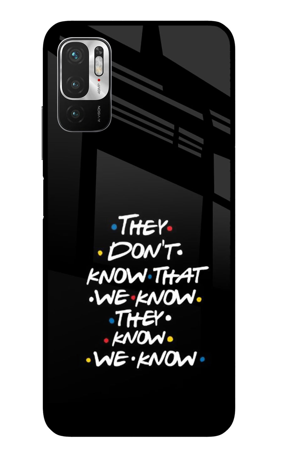 FRIENDS Dialogue Redmi Note 10T 5G Back Cover, Metal case