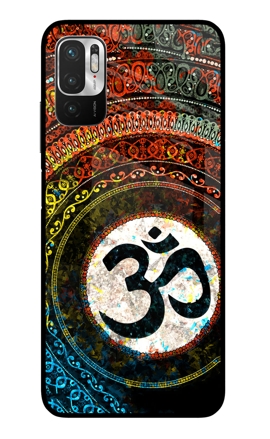Om Cultural Redmi Note 10T 5G Back Cover, Metal case