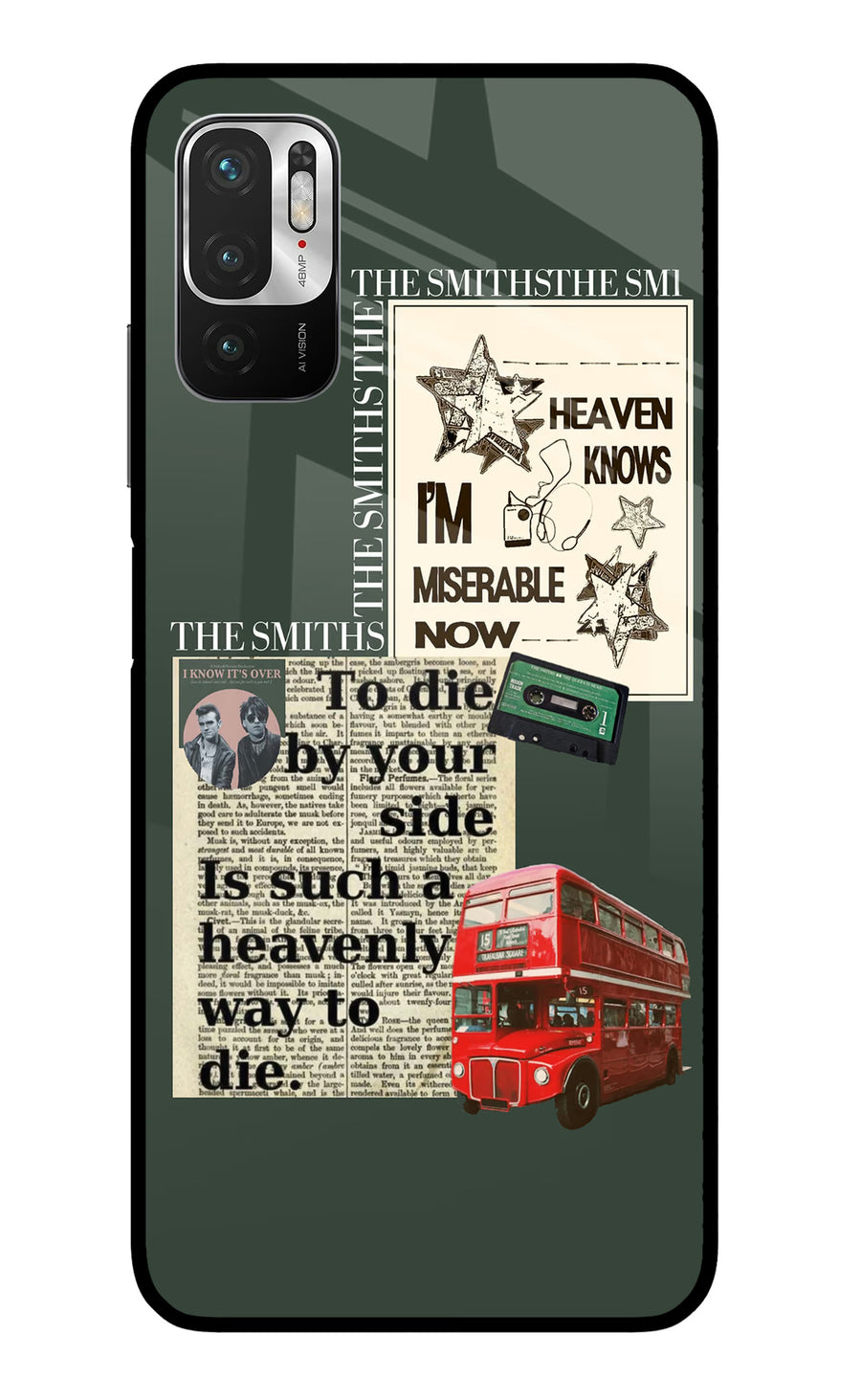 The Smiths Redmi Note 10T 5G Back Cover, Metal case