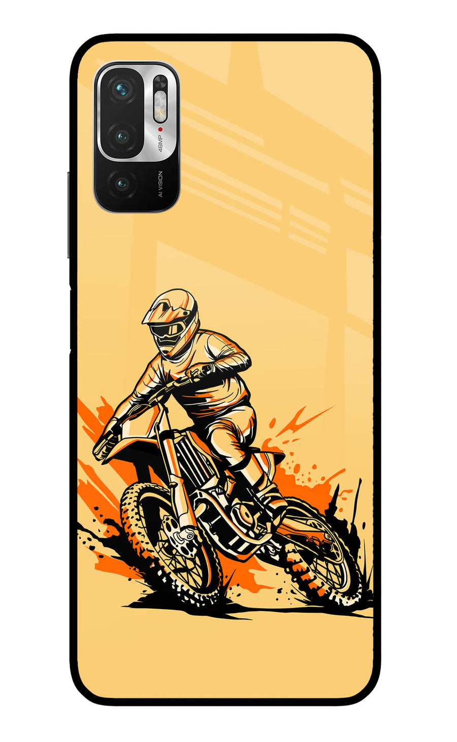 Off-Road Fury Redmi Note 10T 5G Back Cover, Metal case