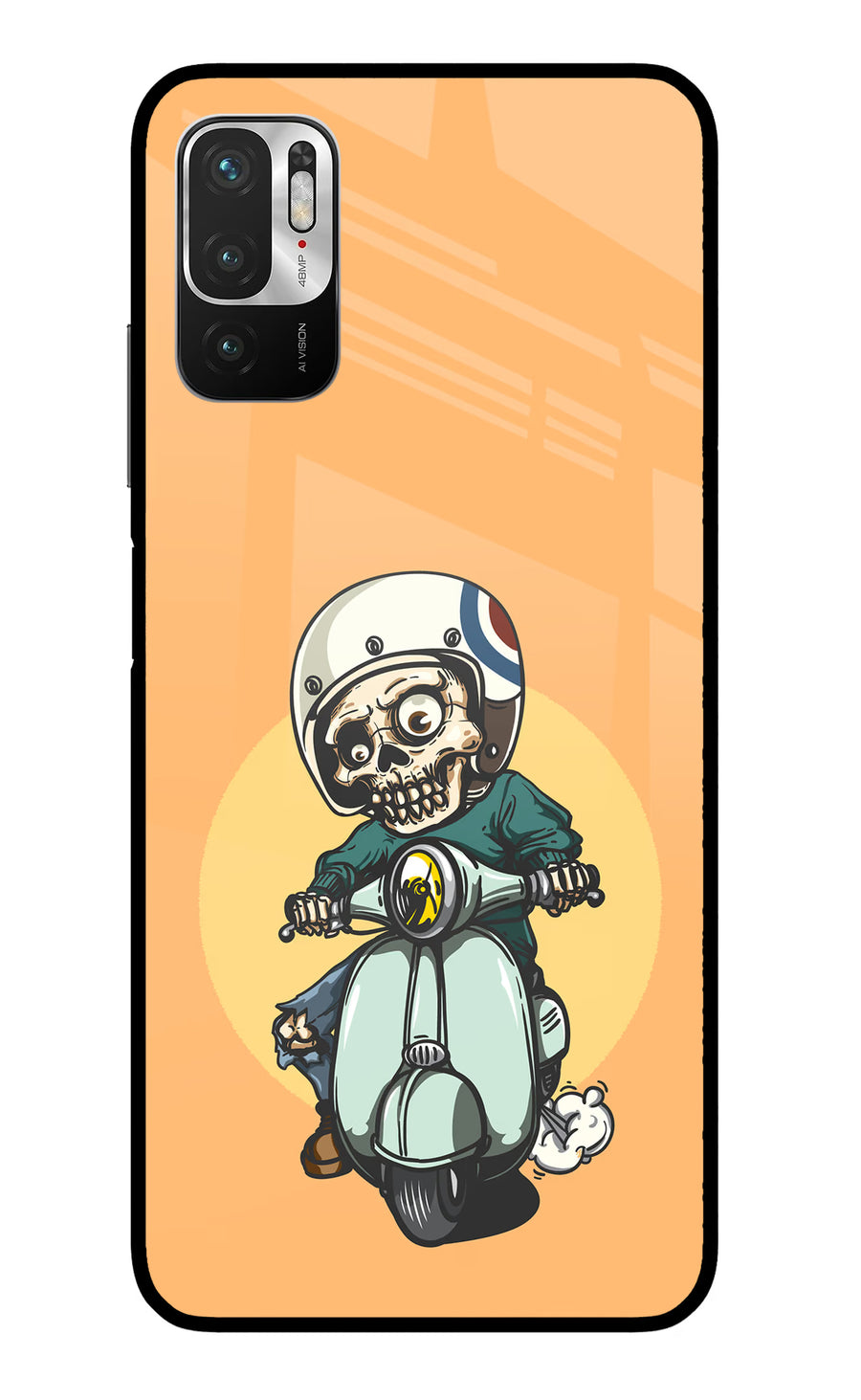 Undead Biker Redmi Note 10T 5G Back Cover, Metal case