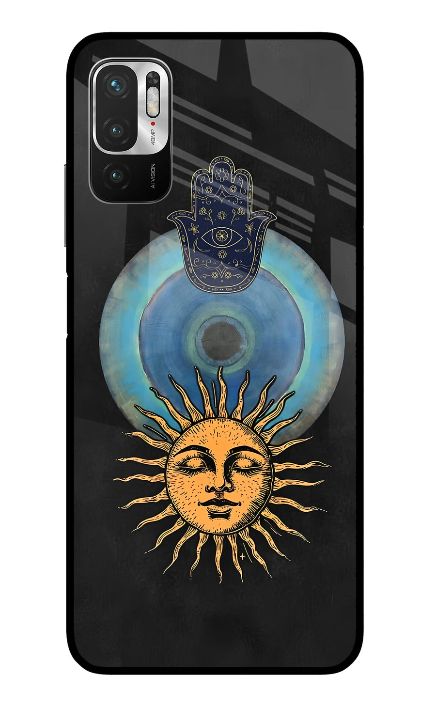 Divine Sun Redmi Note 10T 5G Back Cover, Metal case