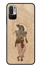 Krishna Redmi Note 10T 5G Metal Case Back Cover by Casekaro