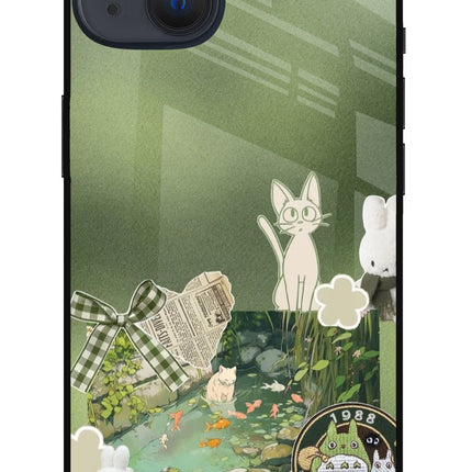 Aesthetic anime iPhone 13 Metal Case Back Cover by Casekaro