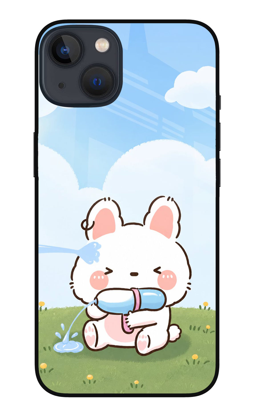 Bunny Treat iPhone 13 Back Cover, Metal case
