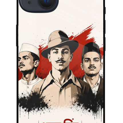 Bhagat Singh Trio iPhone 13 Metal Case Back Cover by Casekaro