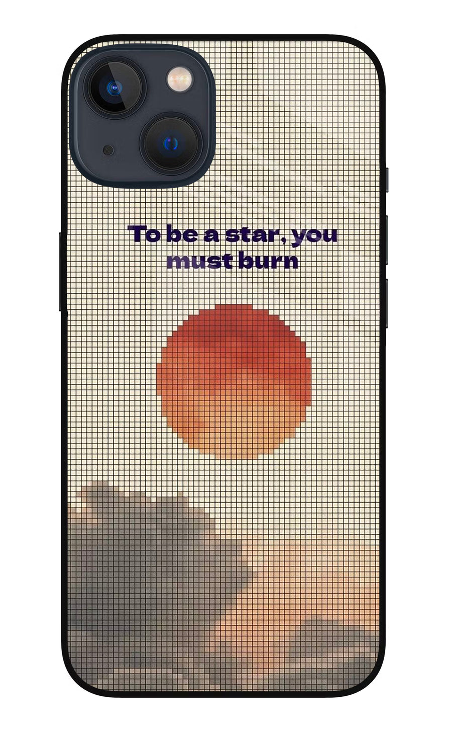Pixel Sun iPhone 13 Back Cover, Metal case