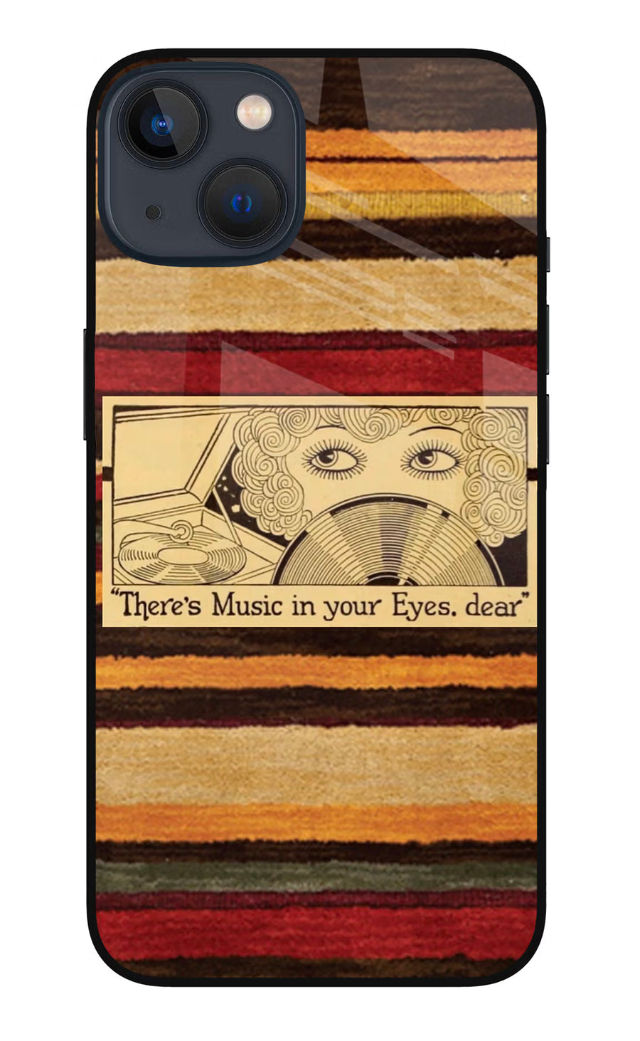 Vinyl Stripes iPhone 13 Back Cover, Metal case