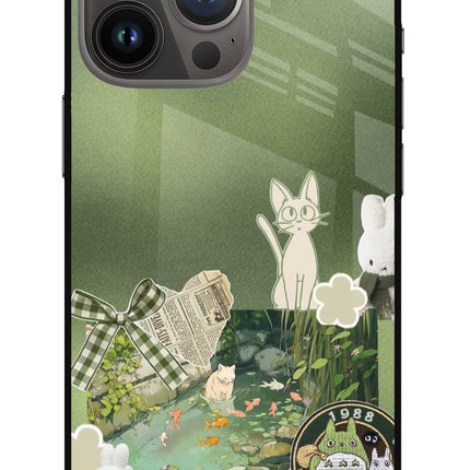 Aesthetic anime iPhone 13 Pro Metal Case Back Cover by Casekaro