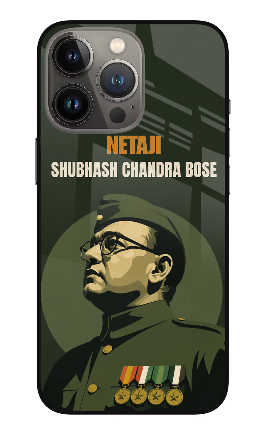 Netaji Legacy iPhone 13 Pro Back Cover, Metal case
