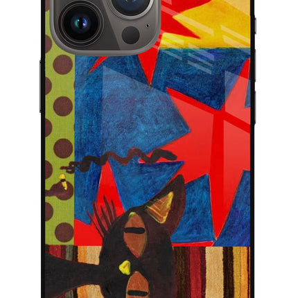 Pop Cat iPhone 13 Pro Metal Case Back Cover by Casekaro