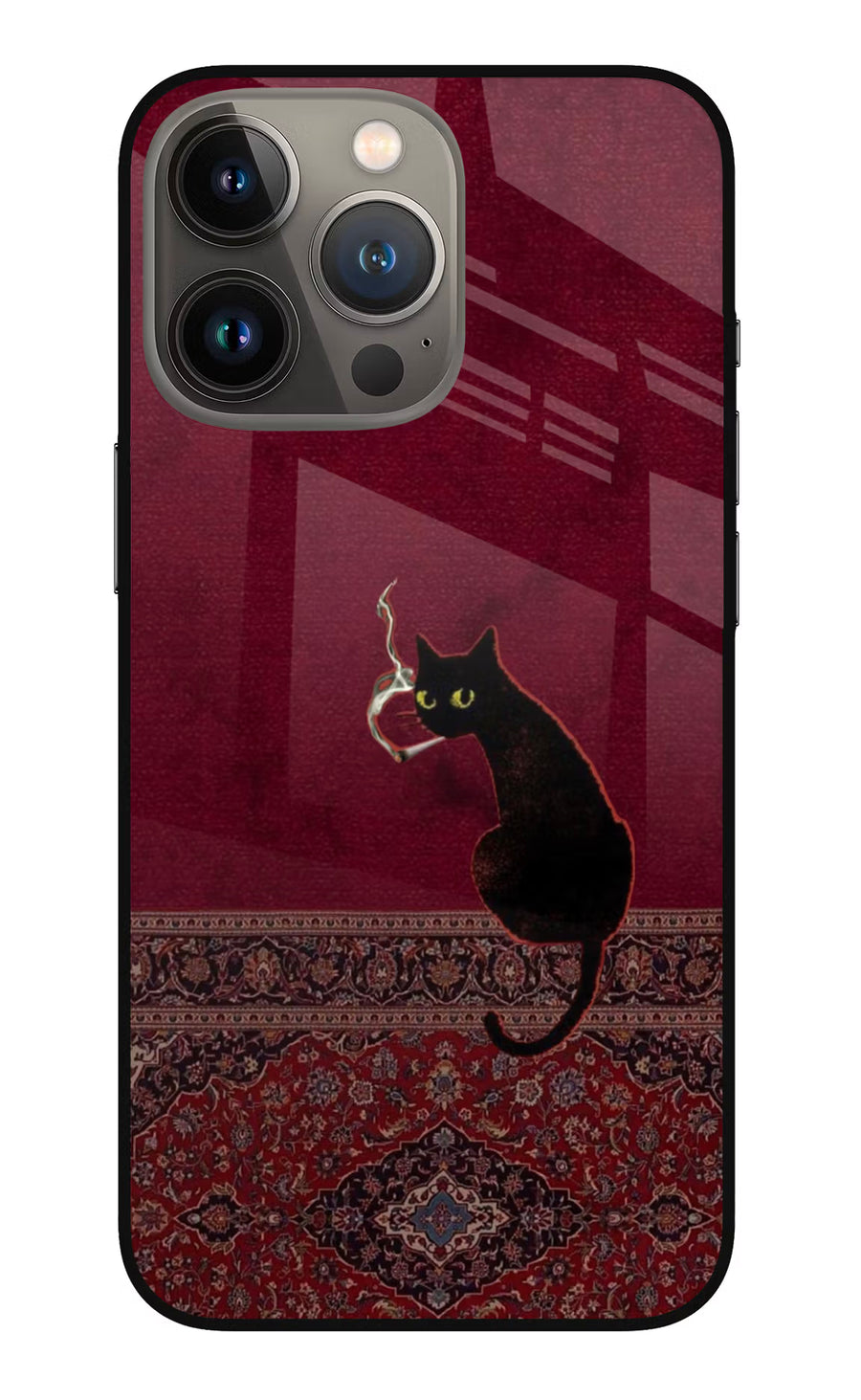 Midnight Cat iPhone 13 Pro Max Back Cover, Metal case