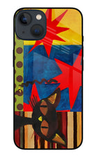 Pop Cat iPhone 13 Mini Metal Case Back Cover by Casekaro
