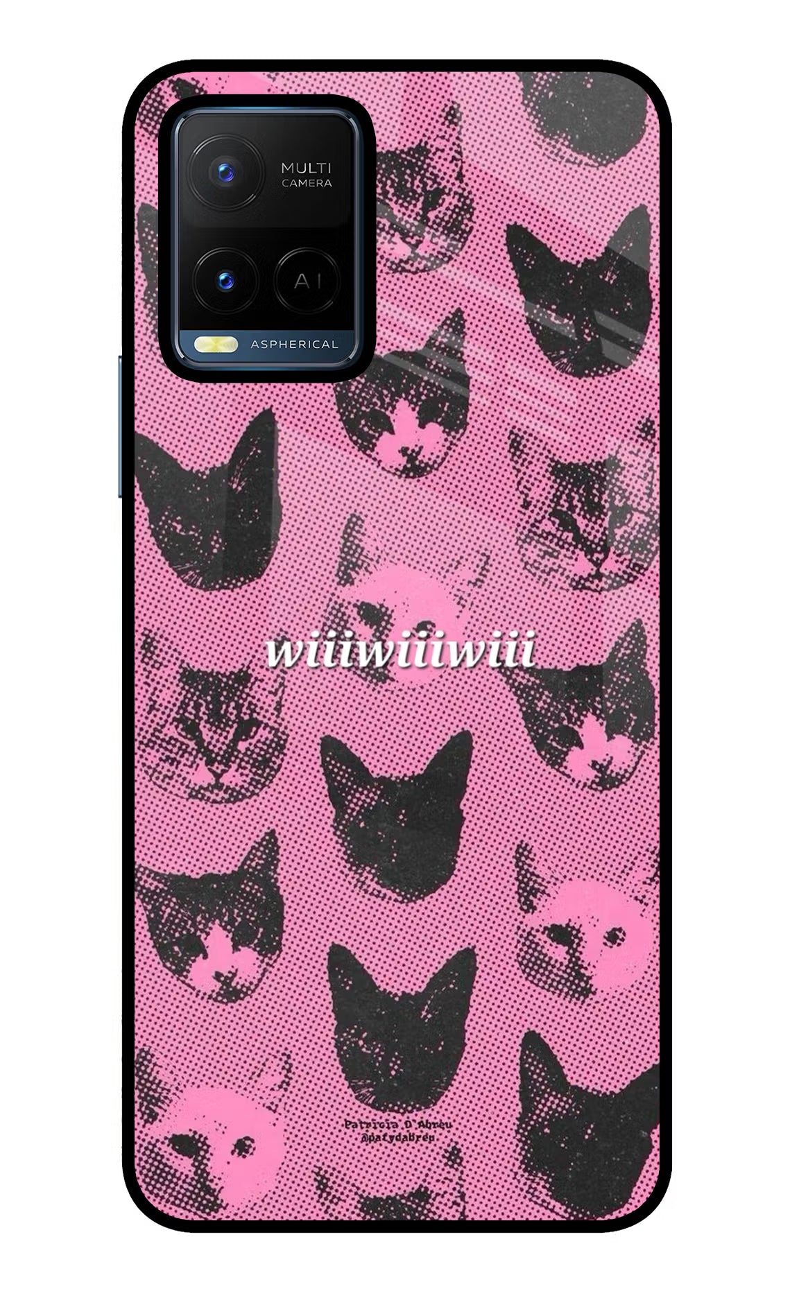 Pink Cats Vivo Y21/Y21s/Y33s Metal Case Back Cover by Casekaro