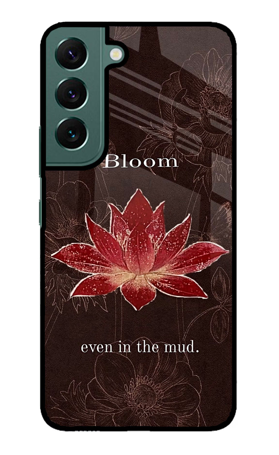 Bloom Samsung S22 Plus Back Cover, Metal case