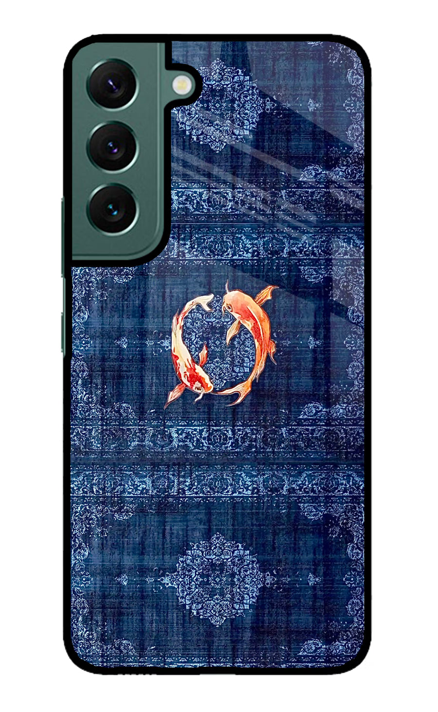 Koi Blue Samsung S22 Plus Back Cover, Metal case