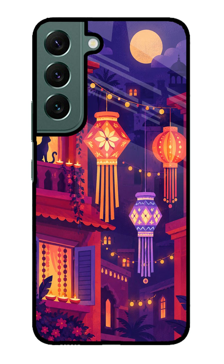 Lantern Lane Samsung S22 Plus Back Cover, Metal case