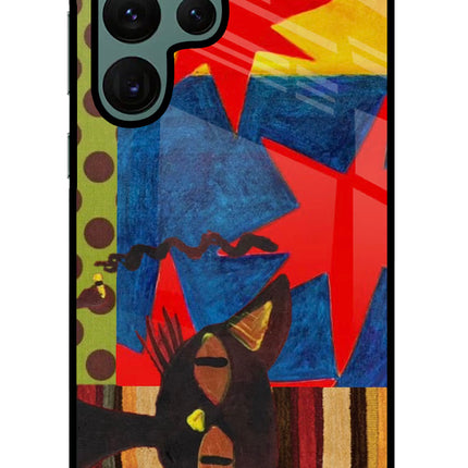 Pop Cat Samsung S22 Ultra Metal Case Back Cover by Casekaro