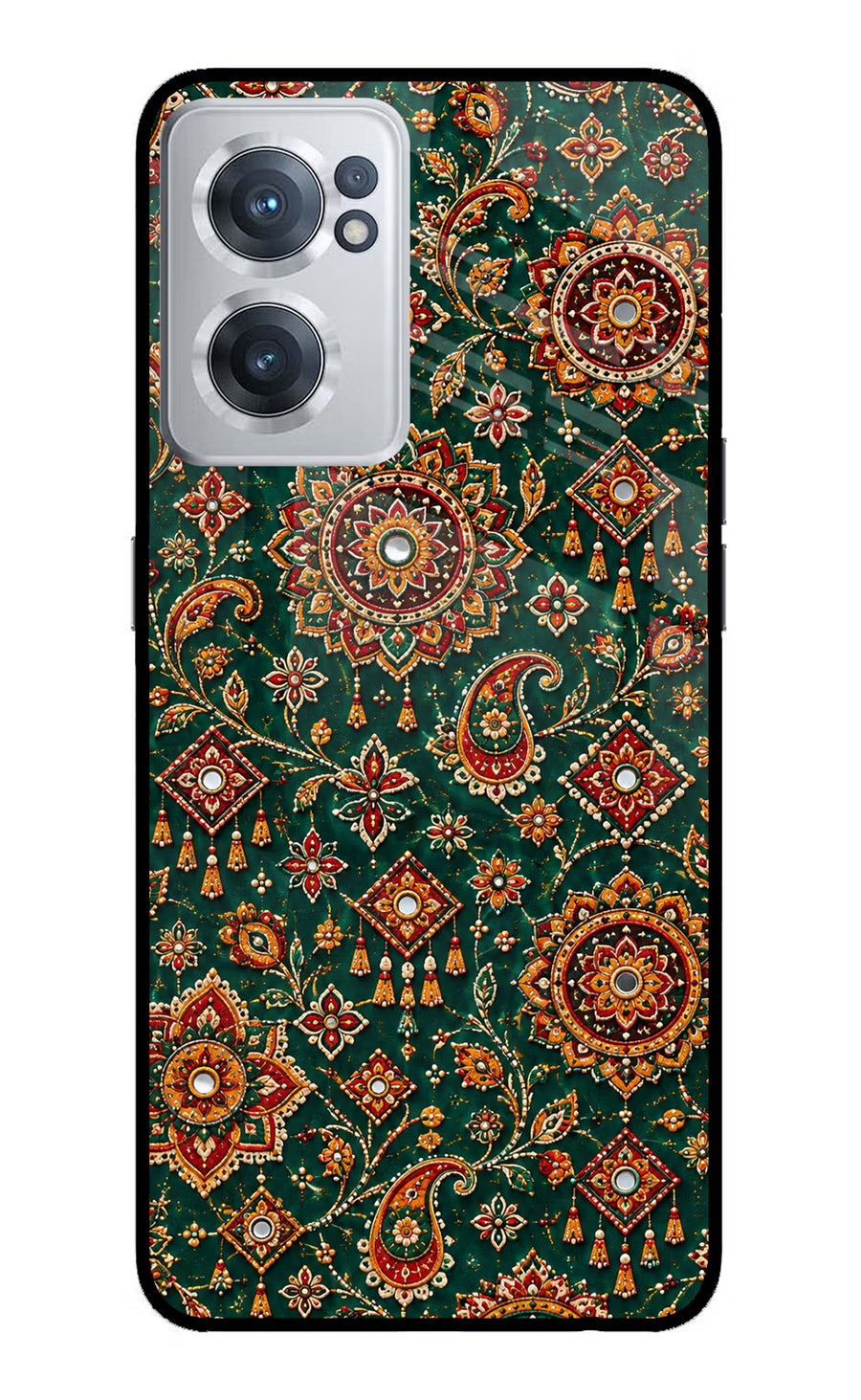 Green Pataka OnePlus Nord CE 2 5G Back Cover, Metal case