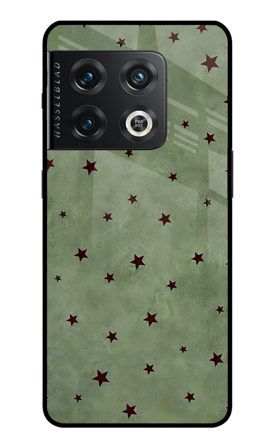 Green Stars OnePlus 10 Pro 5G Back Cover, Metal case