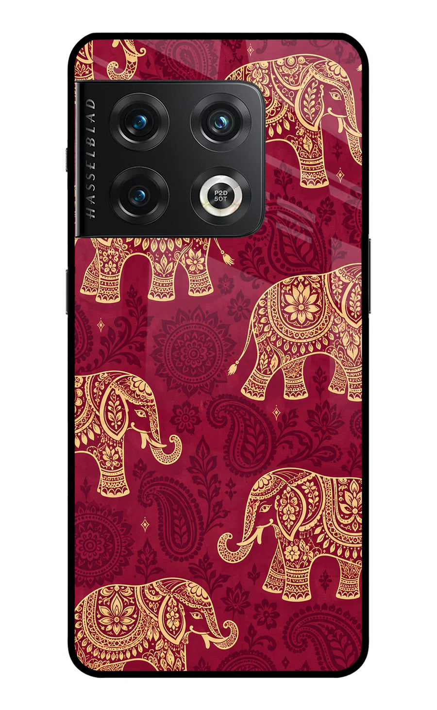 Maroon Elephant OnePlus 10 Pro 5G Back Cover, Metal case