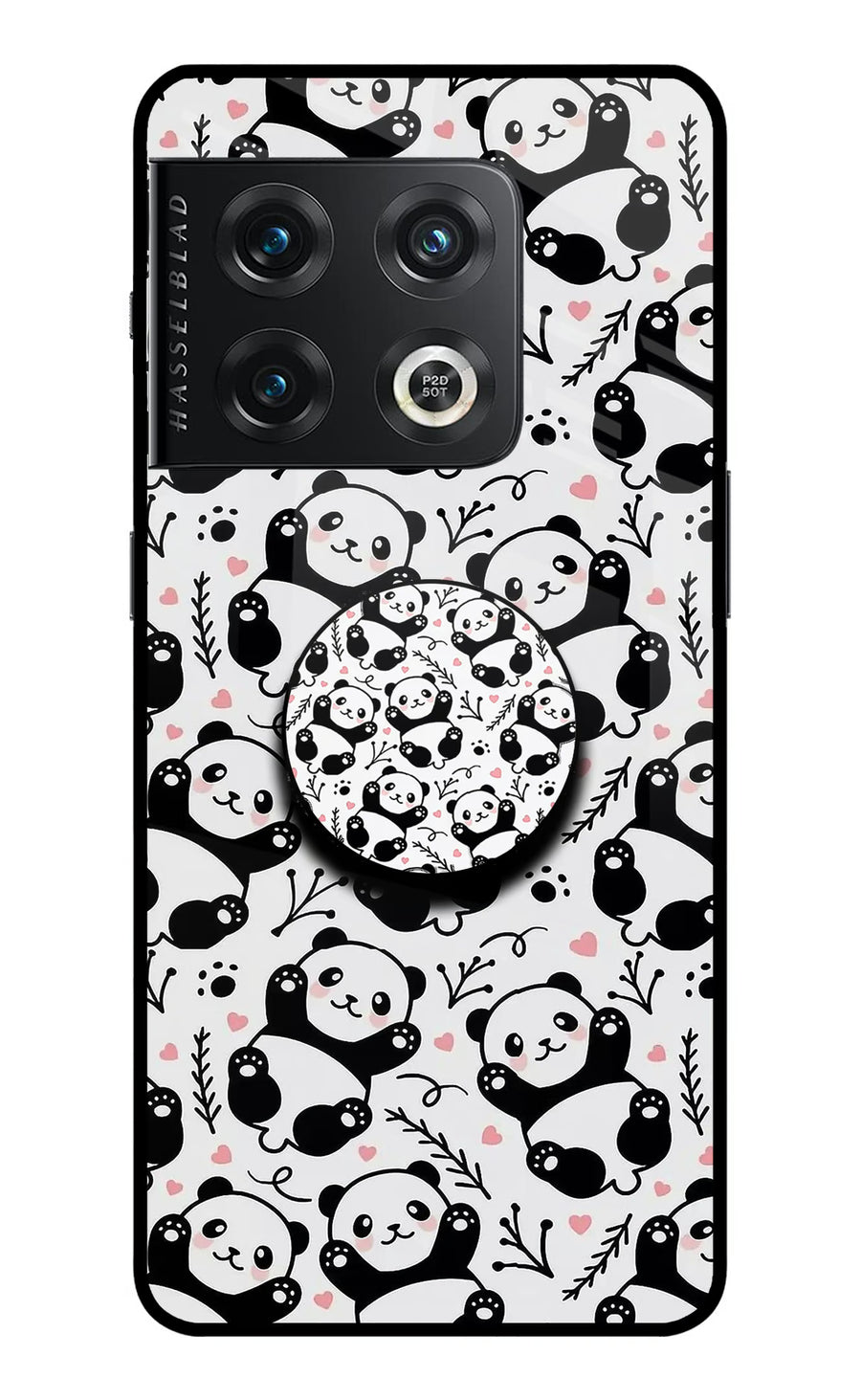 Cute Panda OnePlus 10 Pro 5G Pop Case, Metal case