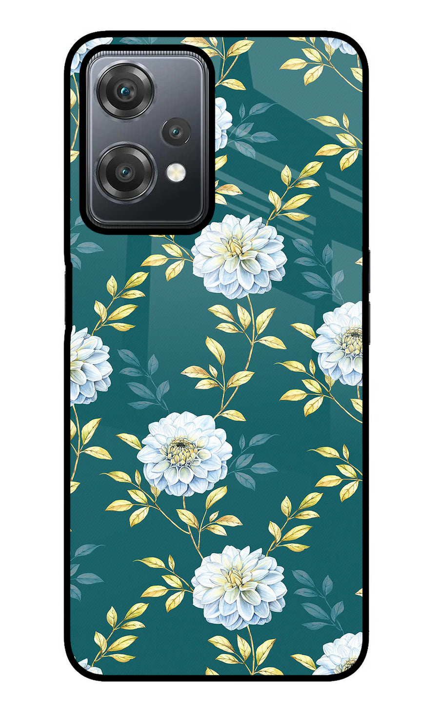 Flowers OnePlus Nord CE 2 Lite 5G Back Cover, Metal case