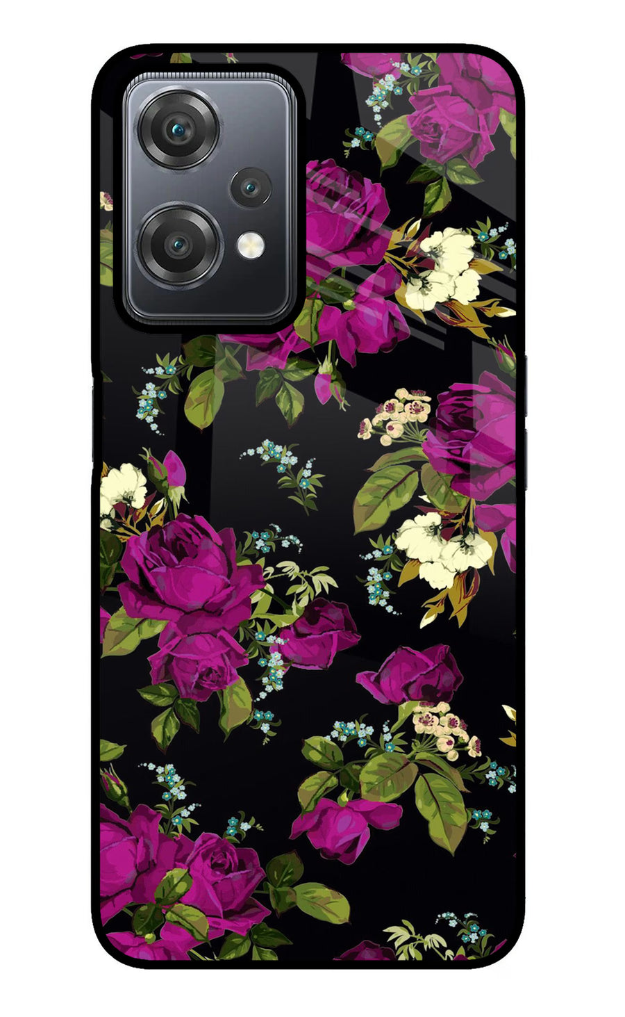Flowers OnePlus Nord CE 2 Lite 5G Back Cover, Metal case