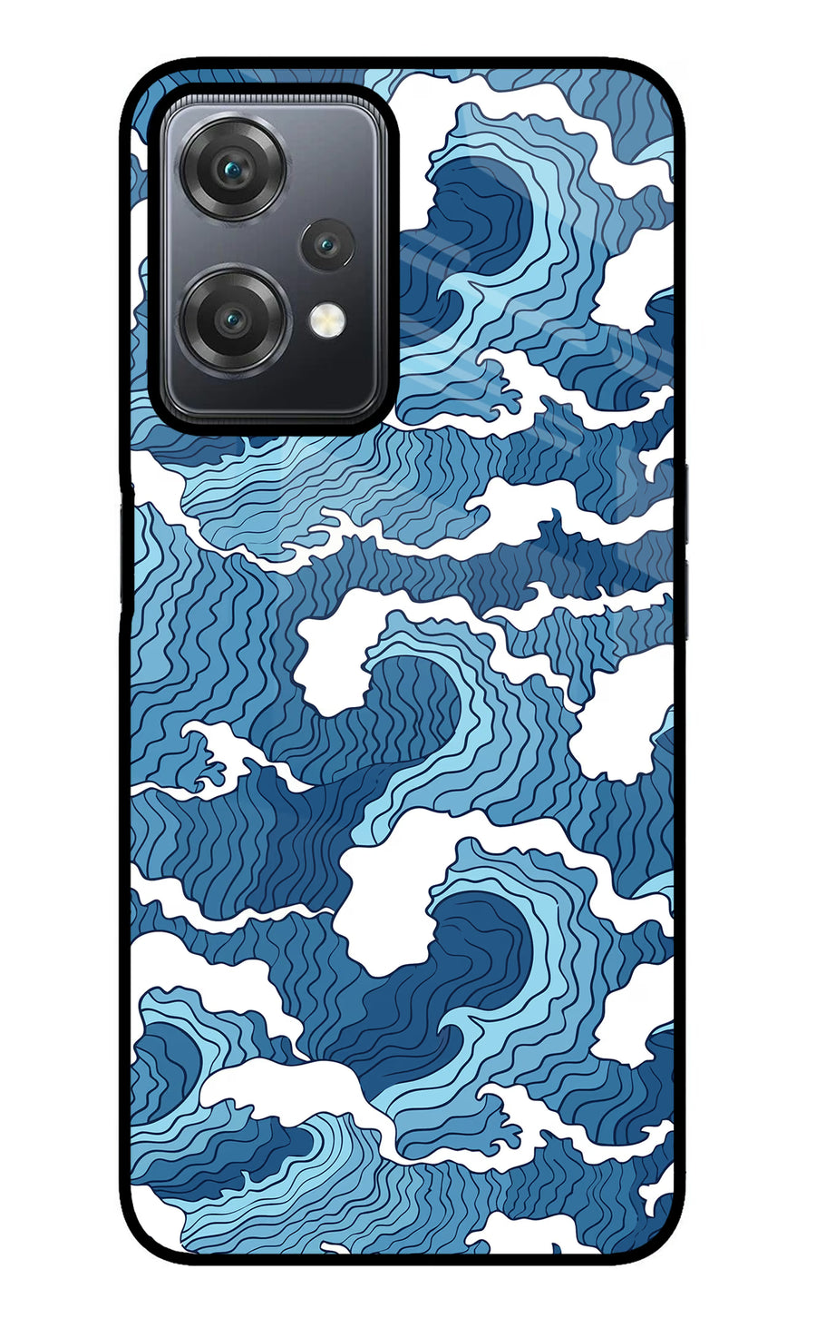 Blue Waves OnePlus Nord CE 2 Lite 5G Back Cover, Metal case