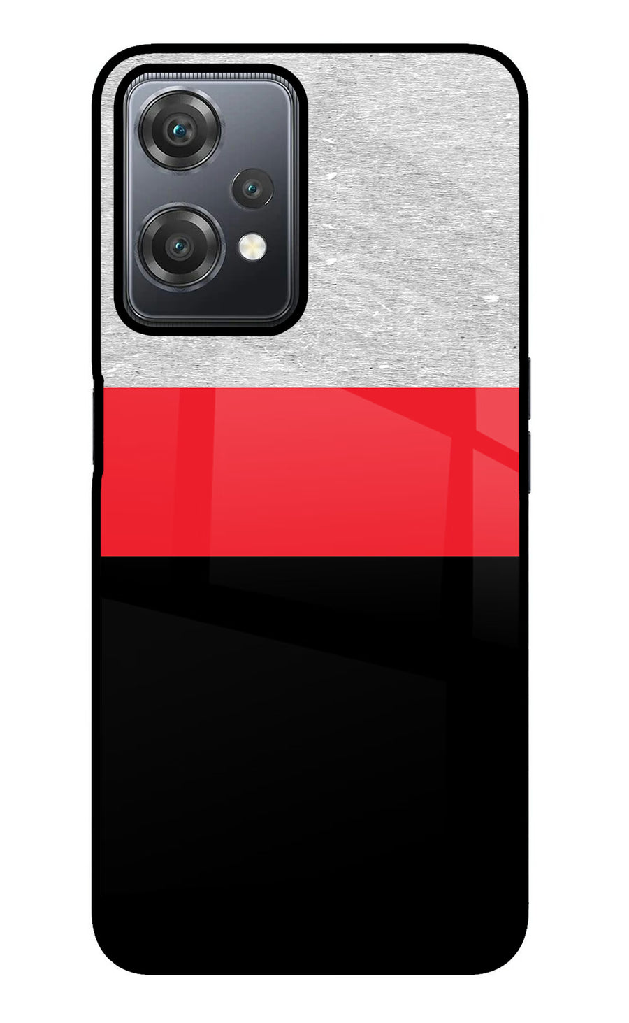 Tri Color Pattern OnePlus Nord CE 2 Lite 5G Back Cover, Metal case