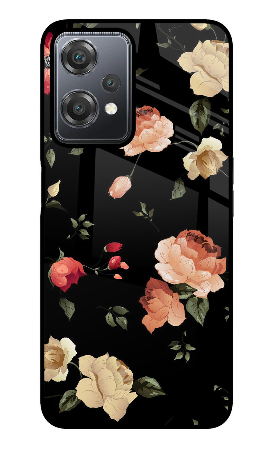 Flowers OnePlus Nord CE 2 Lite 5G Back Cover, Metal case
