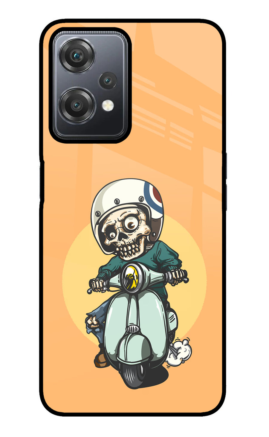 Undead Biker OnePlus Nord CE 2 Lite 5G Back Cover, Metal case