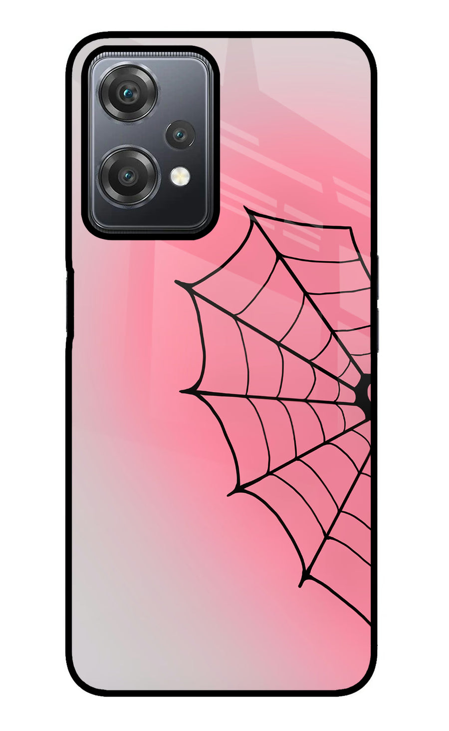 Pink Web OnePlus Nord CE 2 Lite 5G Back Cover, Metal case